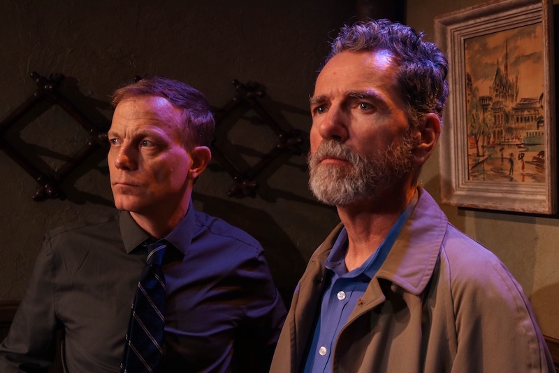 Brian Foyster and Eddie Kehler in Shiining City at the Hudson Guild Theatre. (Photo by Burt Grindstead)