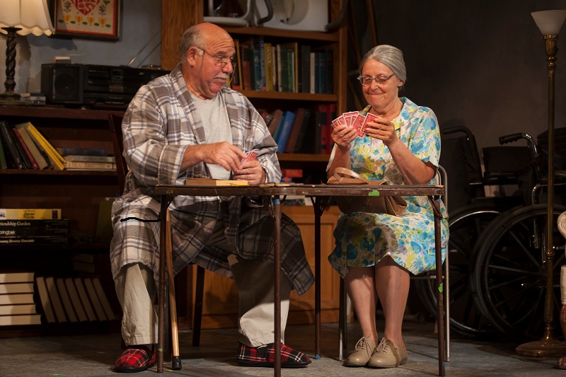 Alan Blumenfeld and Katherine James in D.L. Coburn's The Gin Game at The Sierra Madre Playhouse. (Photo by Gina Long)