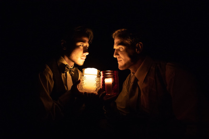 David Huynh and Burt Grinstead in Patrick Hamilton’s Rope at Actors Co-op Crossley Theatre. (Photo by Larry Sandez)