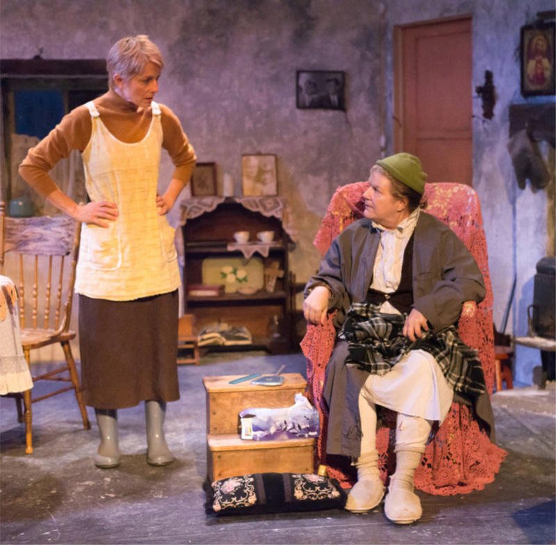 Angela Nicholas and Casey Kramer in Martin McDonagh's The Beauty Queen of Leenane at studio/stage. (Photo by Thai Long Ly)