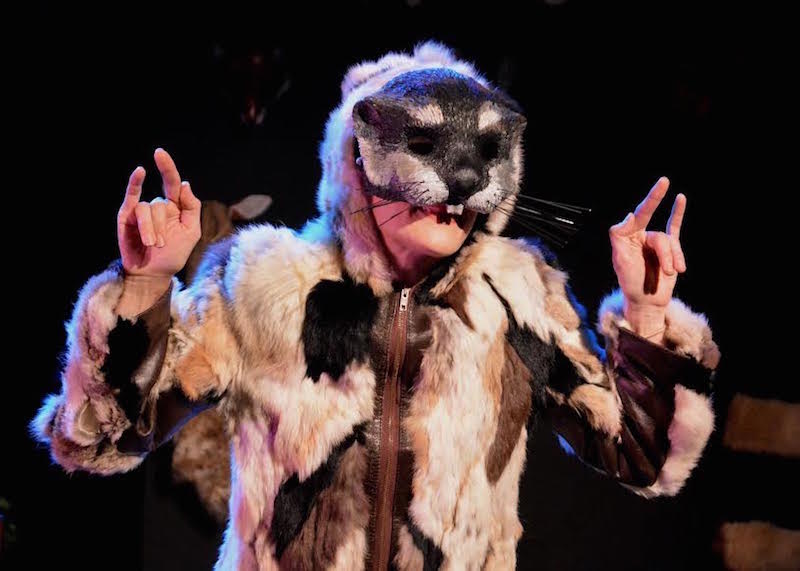 Amy Raasch in her play The Animal Monologues at The Bootleg Theatre. (Photo by Ed Krieger)