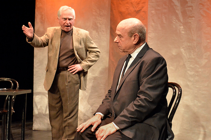 Matt Chait and Bruce Katzman in Chait's A Misunderstanding by Rubidor Productions at the Ruby Theatre at The Complex. (Photo by Ed Krieger)