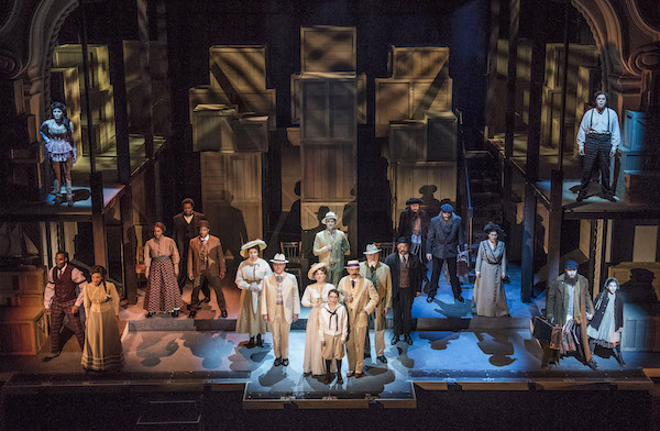 The cast of Ragtime at the Pasadena Playhouse. (Photo by Nick Agro)