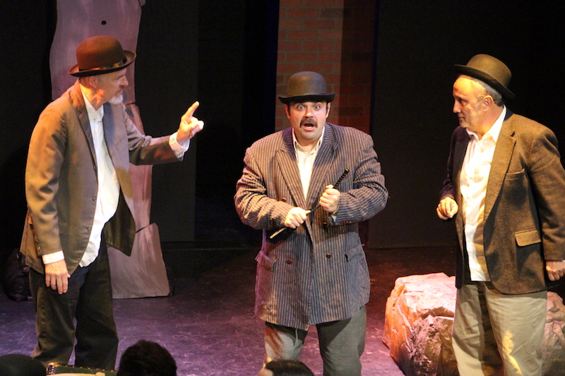 Phil Ward, Phil Daddario, Pablo Marz in Escape from Godot at The YARD Theatre. (Photo by Anne Rene Brashier)