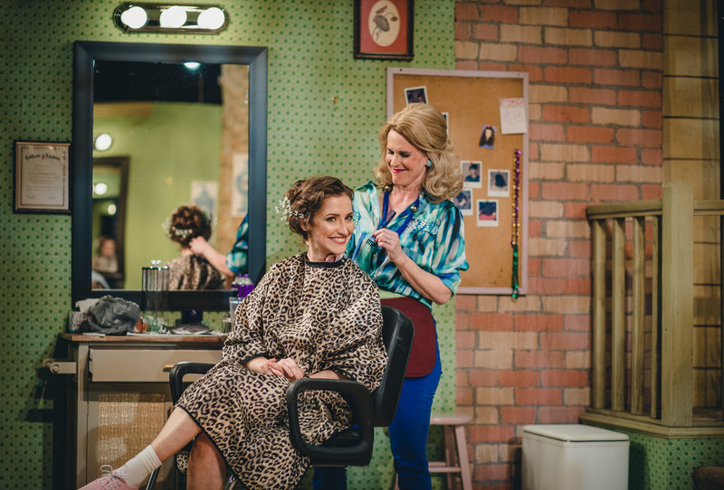 Ivy Beech and Nan McNamara in Steel Magnolias at the Actors Co-op David Schall Theatre. (Photo by Matthew Gilmore)