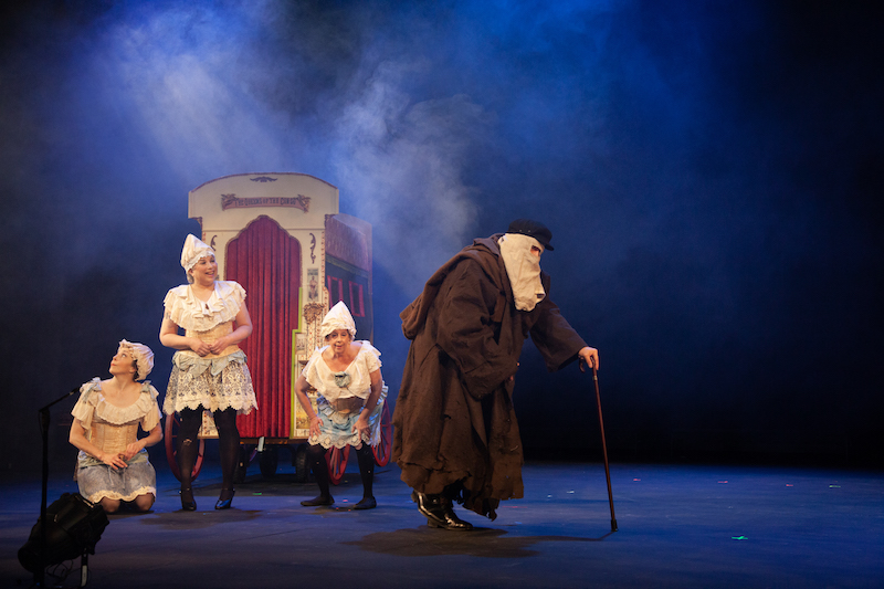 Vanessa Vaughn, Jennipher Lewis, Robin Roth and Tom Vitorino
in The Elephant Man at The El Portal Theatre. (Photo by David Ruano)