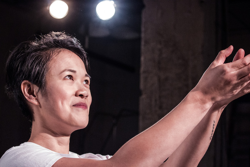 Nancy Ma in Home at The Los Angeles Theatre Center.  (Photo by Andrew Vasquez)