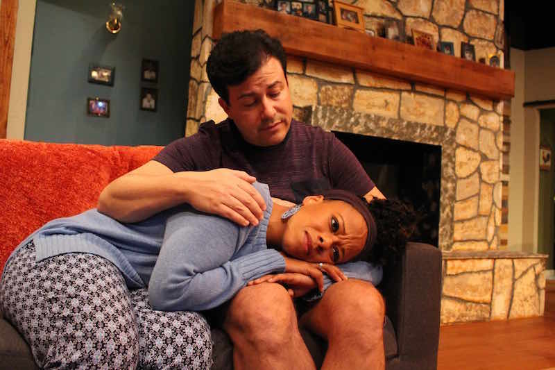 Cherish Monique Duke and Ray Paolantonio star in Michael Perlman's At the Table at the Road on Lankershim. (Photo by Brian M. Cole)