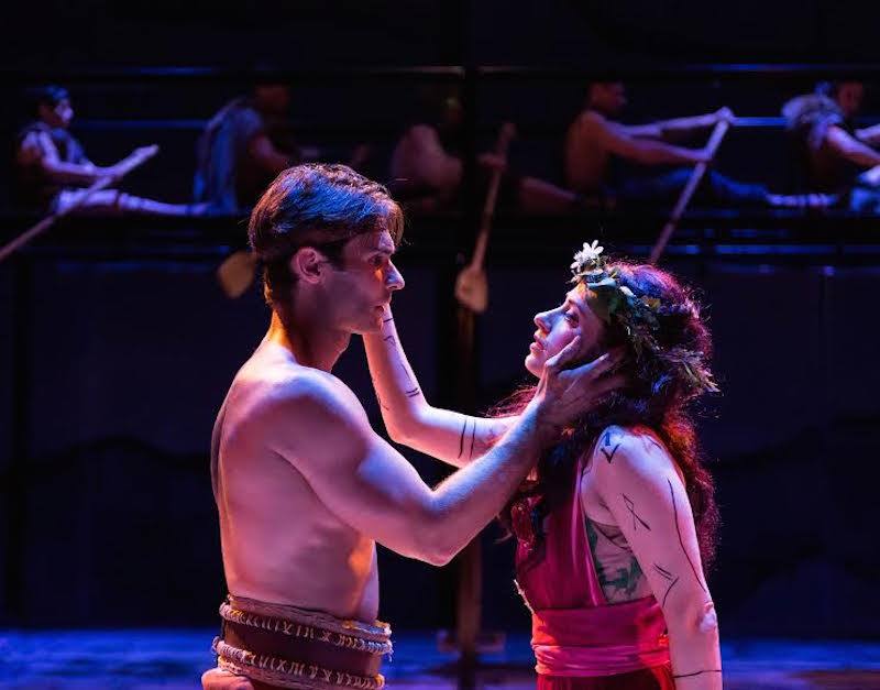 Ty Mayberry and Angela Gulner in Mary Zimmerman's Argonautika at A Noise Within Theatre. (Photo by Craig Schwartz)