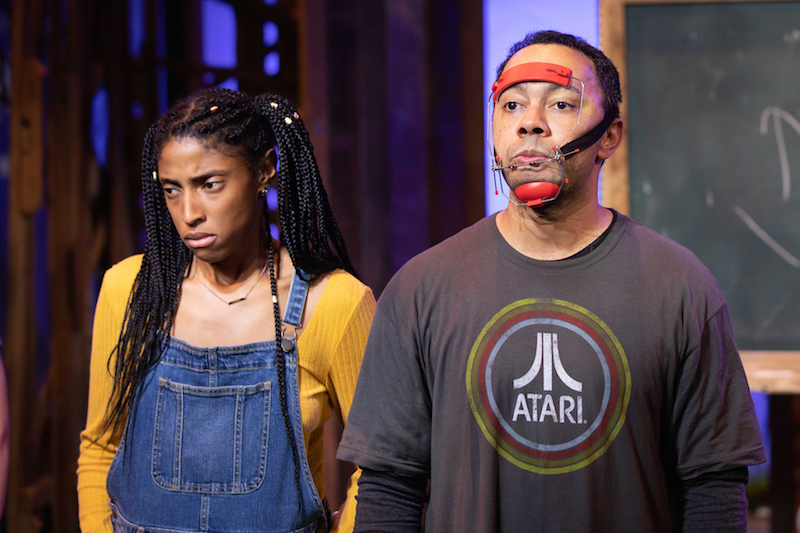 Jasmine St. Clair and Randolph Thompson in David Jacobi’s Ready Steady Yeti Go at The Electric Lodge. (Photo by John Perrin Flynn)