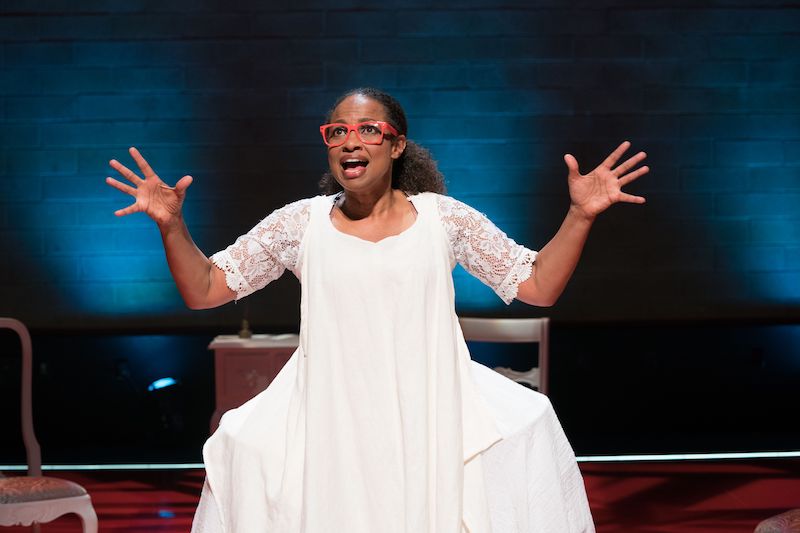 Tracey A. Leigh in Kit Steinkellner's Ladies at Boston Court Pasadena. (Photo by Jenny Graham)