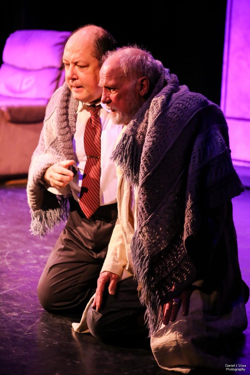 Bruno Oliver and Leon Russom in Kate Schwartz's Lear/Loman at The Broadwater Mainstage for the Hollywood Fringe Festival. (Photo by Daniel J Sliwa Photography)