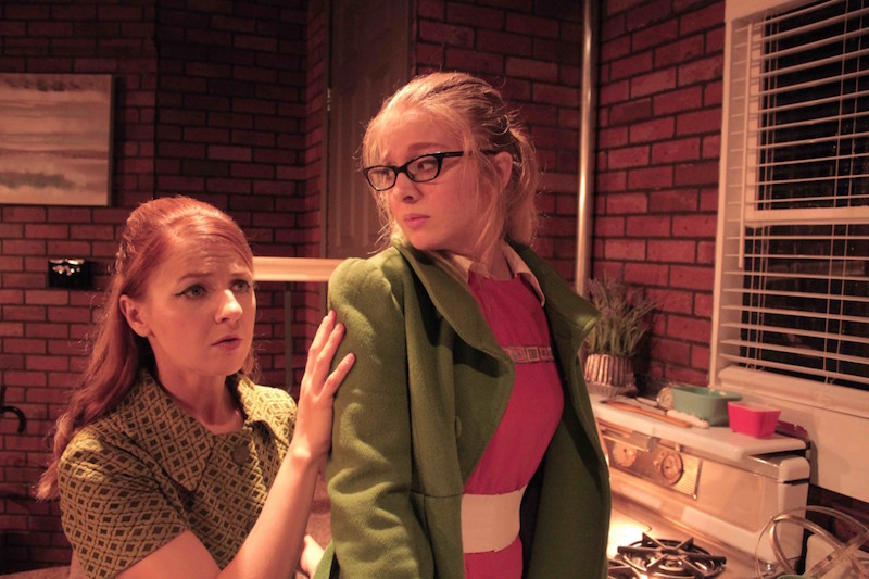 Marissa Galloway and Britt Crisp in Wait Until Dark at Loft Ensemble. (Photo by Victoria Anne Greenwood)