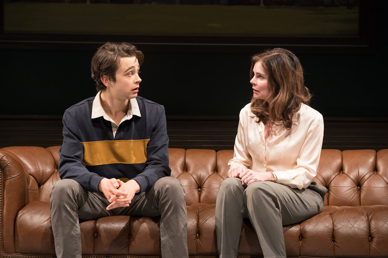 Ben Ahlers and Betsy Brandt in Roberto Aguirre-Sacasa's Good Boys at the Pasadena Playhouse. (Photo by Jenny Graham)