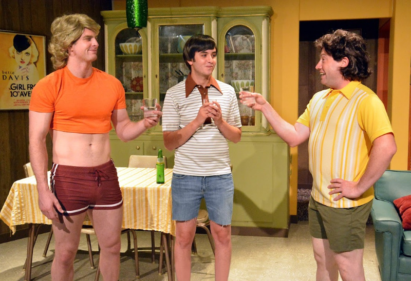 Vaughan Eells, Jacob Barnes, and Amir Levi in Greg Vie's The Direction Home by Say La Vie Productions at Let Live Theater @ The Actors Company. (Photo by Ed Krieger)