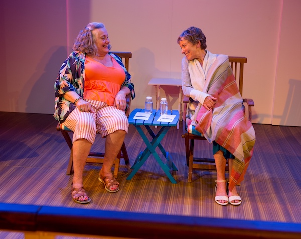 Jayne Taini and Jean Gilpin in Early Birds at the Atwater Village Theatre. (Photo credit: Benjamin Simpson)