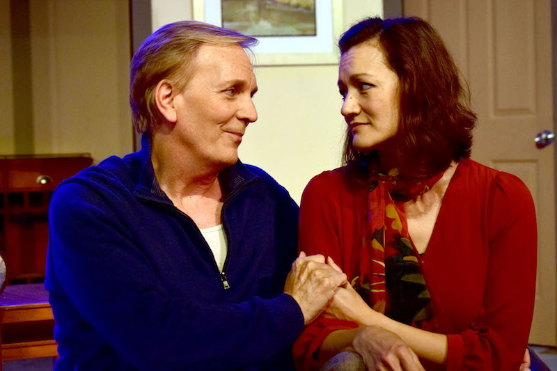 Doug Haverty and Marie Broderick in Theresa Rebeck's Loose Knit at the Lonny Chapman Theatre. (Photo by Doug Engalla)