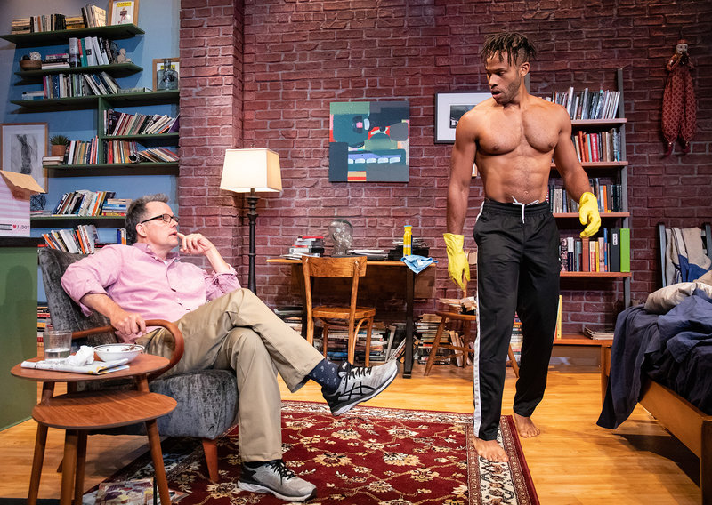 Steven Culp and Michael Rishawn in Erik Patterson's Handjob at Atwater Village Theatre. (Photo by Darrett Sanders)