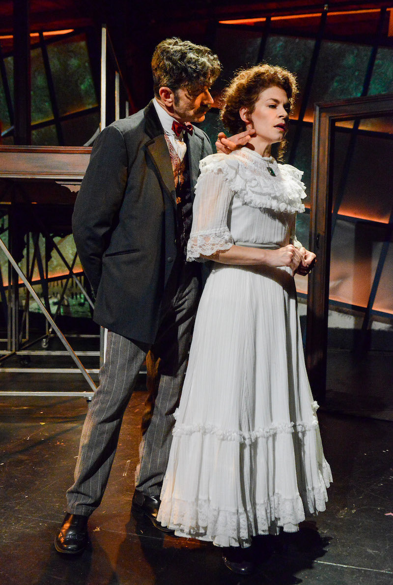 Keith Allan and Erica Hanrahan-Ball in Vanessa Claire Stewart's Deadly at Sacred Fools Theater Company. (Photo by Jessica Sherman)