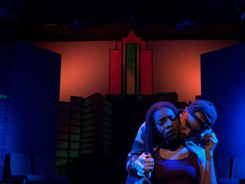 Nandi Chapman and Chris Oliver in Our Lady of 121st Street at Loft Ensemble. (Photo by Emma Latimer)