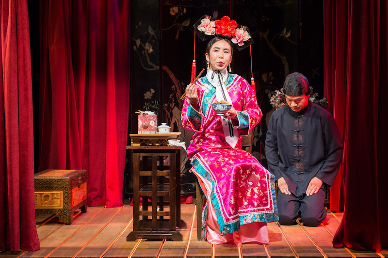 Amy Shu and Trieu Tran in The Chinese Lady at Greenway Court Theatre. (Photo by Michael C. Paalma)