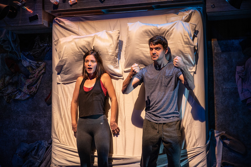 Sandra Mae Frank and Tad Cooley in  The Solid Life of Sugar Water, Deaf West Theatre at Inner-City Arts. (Photo by Brandon Simmeneau)