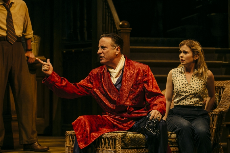 Andy Garcia and Rose McIver in Key Largo at Geffen Playhouse.  (Photo by Jeff Lorch)