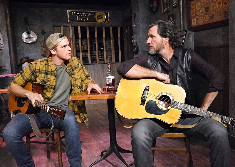 Christopher Fordinal and David Atkinson in Tim Alderson’s Salvage at the Lounge Theatre. (Photo by Ed Krieger)