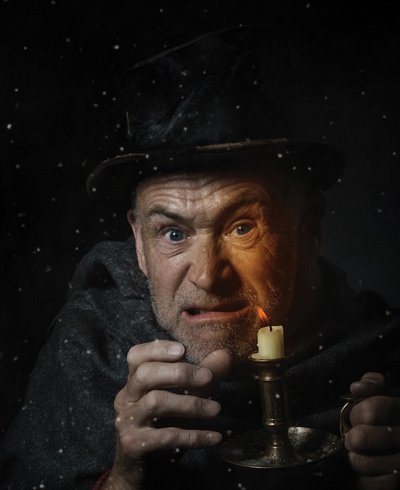 David Mynne in Charles Dickens' A Christmas Carol at the Wallis Annenberg Performing Arts Center. (Photo by Rob Lauter)