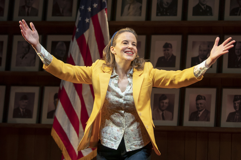 Maria Dizzia in Heidi Schreck's What the Constitution Means to Me at the Mark Taper Forum. (Photo by Joan Marcus)