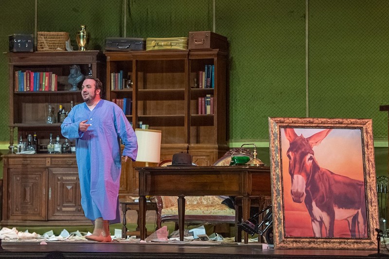 E. Scott Levin in Giacomo Puccini's Gianni Schicchi at Pacific Opera Project. (Photo by Martha Benedict)