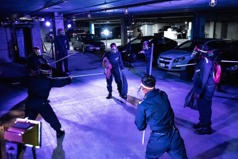 Chad Christopher, Amir Levi and Cast in March at The Garage at the LGBT Center, Hollywood. (Photo by Kelly Stuart)