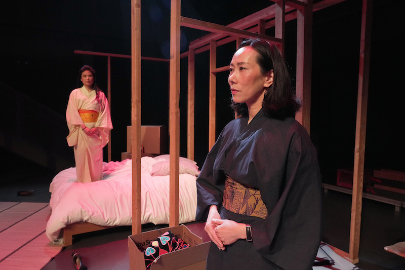 Tomoko Karina and Hiroko Imai in Tea at the Rosenthal Theatre at Inner City Arts (Photo by Jenny Graham)