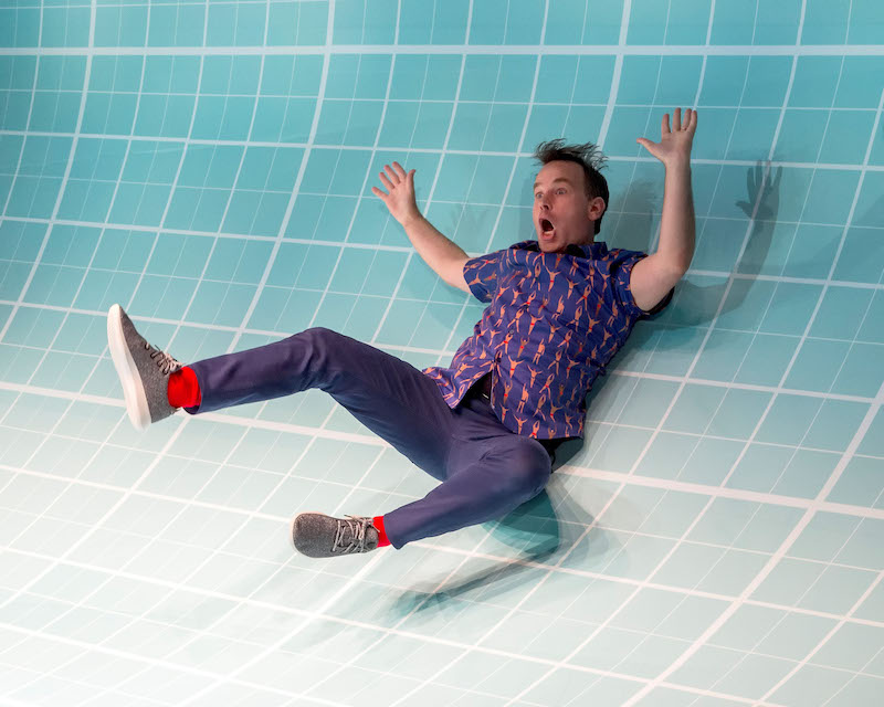 Mike Birbiglia in The Old Man and the Pool at the Taper. (Photo by Craig Schwartz photography)