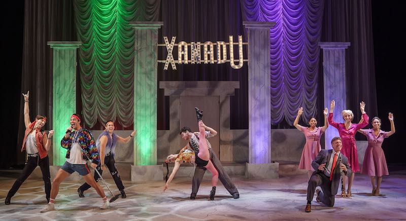 The company of Xanadu at Laguna Playhouse. (Photo by Matthew Saville)