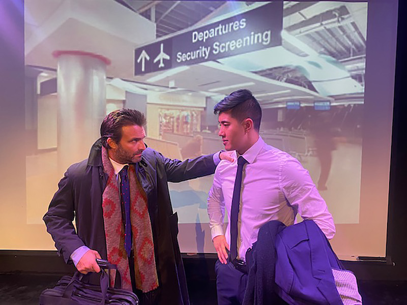 Paul Rubenstone and Chris King Wong in Farragut North at Theatre 68 Arts Complex (Photo by Peter Allas)