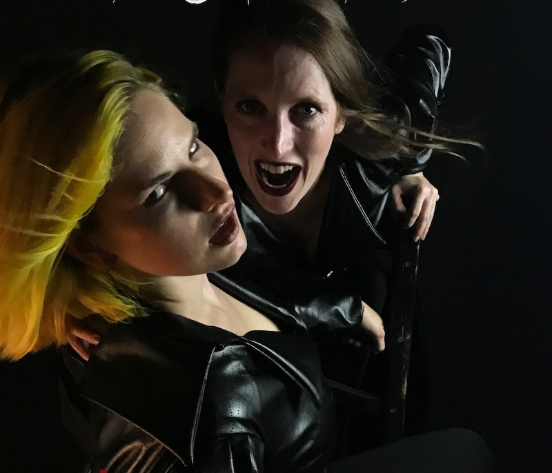 Heather Boothby and Amanda Kay in <i>Vampire</i> at the Sherry Theater (Photo courtesy of Fuzzybottoms Theater Company) title=Heather Boothby and Amanda Kay in <i>Vampire</i> at the Sherry Theater (Photo courtesy of Fuzzybottoms Theater Company)