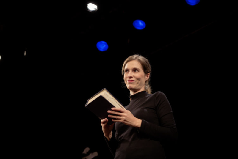 Meirav Zur in Inconceivable at the Hudson Guild Theatre (Photo by Liat Eldar)